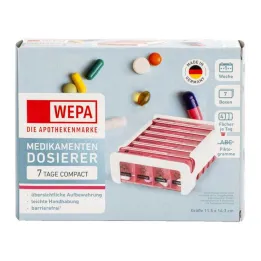 Wepa 7 dňový kompaktný týždenník biela / ružová, 1 kus