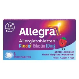 Allegra tablety na alergiu deti 10 mg taviace tablety, 6 ks