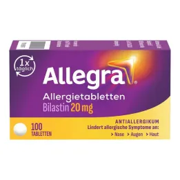 Allegra tablety na alergiu 20 mg tablety, 100 ks