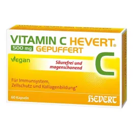 Vitamín C Hevert 500 mg pufrované kapsuly, 60 ks