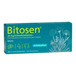 Bitosen 20 mg orodispergovateľné tablety, 10 ks