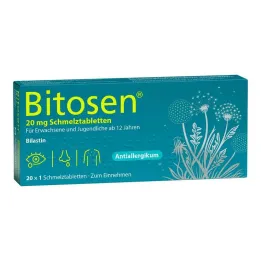 Bitosen 20 mg orodispergovateľné tablety, 20 ks