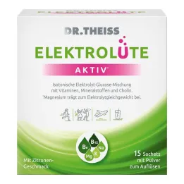 Dr.Theiss Elektrolüte aktívne vrecúška na prášok, 15 ks