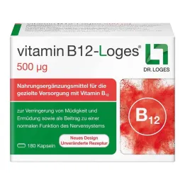 Vitamín B12-Loges 500 µg kapsuly, 180 kusov