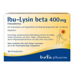 Ibu-Lysine beta 400 mg filmom obalené tablety, 20 ks