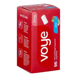 Voye Mint 2 mg aktívna zložka žuvačka s nikotínom (96 kusov)