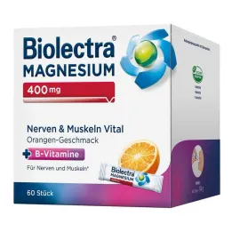 Biolectra Magnesium 400 mg Nervy &amp; Vitálne svaly, 60 ks