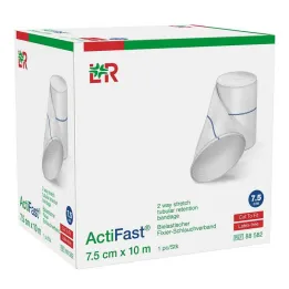 Rúrkový fixačný obväz Actifast 7,5 cmx10 m modrý, 1 kus