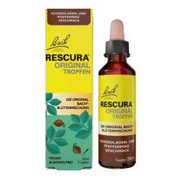 Bachove kvety originál Rescura drops bezalkoholová čokoládová mäta, 20 ml