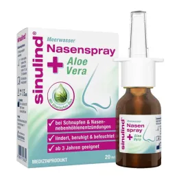 Sinulind morská voda nosový sprej + aloe vera, 20 ml