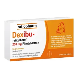 Dexibu-ratiopharm 200 mg filmom obalené tablety, 10 ks