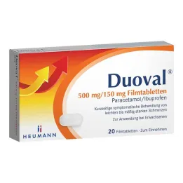 Duoval 500 mg / 150 mg filmom obalené tablety, 20 ks
