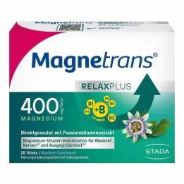 Magnetrans Relax + 400 mg granulátové tyčinky čučoriedka, 20 ks