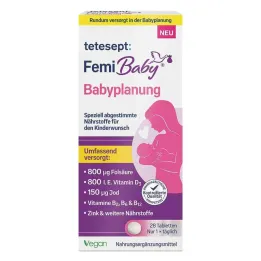 Tetesept Femi Baby filmom obalené tablety na plánovanie dieťaťa, 28 ks
