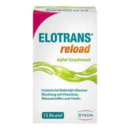 Elotrans reload elektrolytický prášok jablkový sáčok, 15X7,45 g