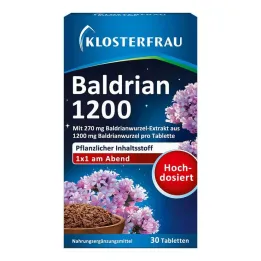 Klosterfrau Valerian 1200 tabliet, 30 ks