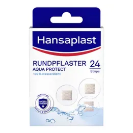 Okrúhla omietka Hansaplast Aqua Protect, 24 kusov
