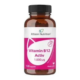 Vitamín B12 Activ 1000 µg vysoká dávka + vegánske kapsuly, 120 kapsúl