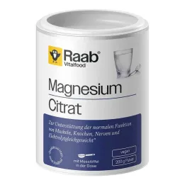Raab Vitalfood prášok z citrátu horečnatého, 200 g