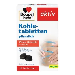 Tablety živočíšneho uhlia Doppelherz, 30 ks