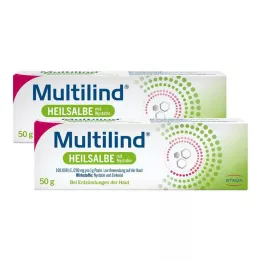 MULTILIND Liečivá masť s nystatínom a oxidom zinočnatým, 2X50 g