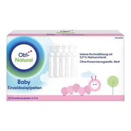 OtriNatural Baby jednodávkové pipety, 20X5 ml