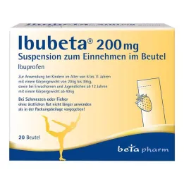 Ibubeta 200 mg perorálna suspenzia vo vrecúšku, 20 ks