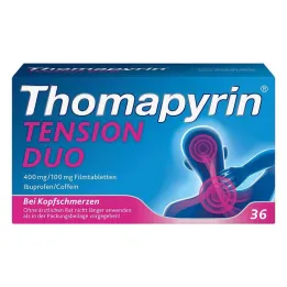 Thomapyrin TENSION DUO 400 mg / 100 mg filmom obalené tablety, 36 ks
