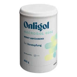 Onligol Macrogol 4000 prášok na prípravu e.roztokovej plechovky, 400 g