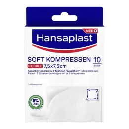 Hansaplast mäkké obklady 7,5x7,5 cm sterilné, 5x2 kusy