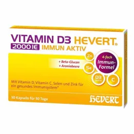 Vitamín D3 Hevert 2000 IE Imunitne aktívne kapsuly, 30 ks