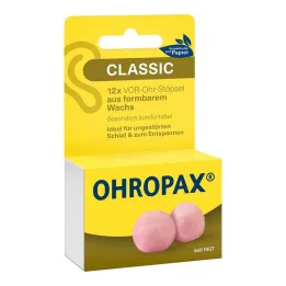 Ohropax Classic vosk na štuple do uší, 12 ks