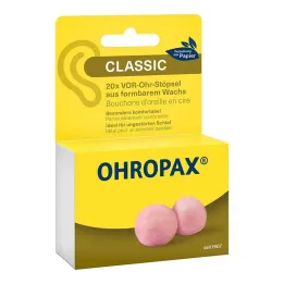 Ohropax Classic vosk na štuple do uší, 20 kusov