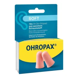 Štuple do uší Ohropax z mäkkej peny, 10 kusov