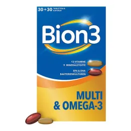 Kombinované balenie BION3 Multi + Omega-3, 2x30 kusov
