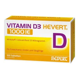 Vitamín D3 Hevert 1000 IU tablety, 100 ks