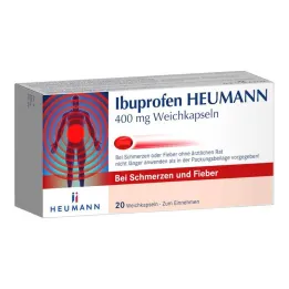 Ibuprofen Heumann 400 mg mäkké kapsuly, 20 ks
