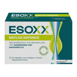 ESOXX Žuvacie tablety Reflux Defense, 20 ks