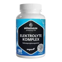 Elektrolytové komplexné tablety s horčíkom vegánske, 180 kusov