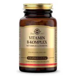 Solgar kapsuly s komplexom vitamínu B (50 kusov)