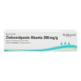 Pasta z oxidu zinočnatého Abanta 200 mg / g Pasta na použitie na pokožku, 50 g