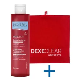 Dexeryl Dexeclear penivý čistiaci gél na nečistú pleť, 200 ml
