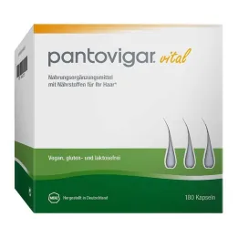 Pantovigar vital kapsule s výživnými látkami pre vlasy, 180 kusov