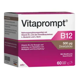 Vitaprompt B12 500 µg priame tyčinky, 60 ks