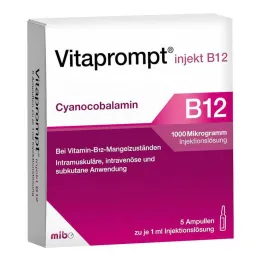 Vitaprompt injekt B12 1000 µg injekčný roztok, 5X1 ml