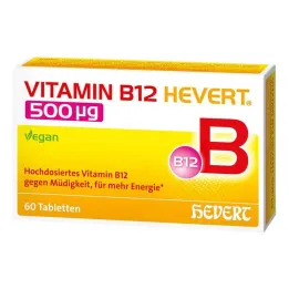 Vitamín B12 Hevert 500 µg tablety, 60 ks