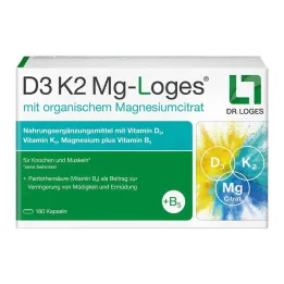 D3 K2 MG-Loges kapsule, 180 ks