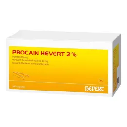 Procaine Hevert 2% injekčný roztok ampulky, 100x2 ml