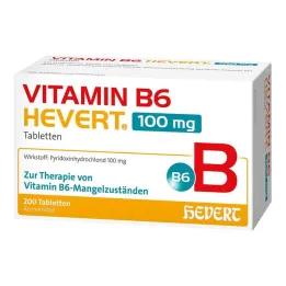 Vitamín B6 Hevert 100 mg tablety, 200 ks