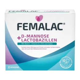Femalac D-Manóza + Lactobacillus prášok pre H.e.L.z.E., 10 ks